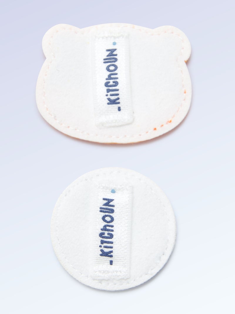Pack de 2 patches de encaixe para personalizar os teus ténis 'Kitchoun' Amarelo - Kiabi