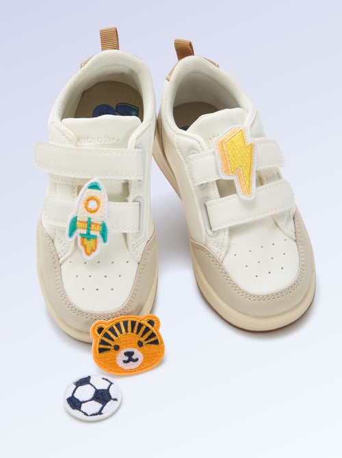 Pack de 2 patches de encaixe para personalizar os teus ténis 'Kitchoun' - Kiabi