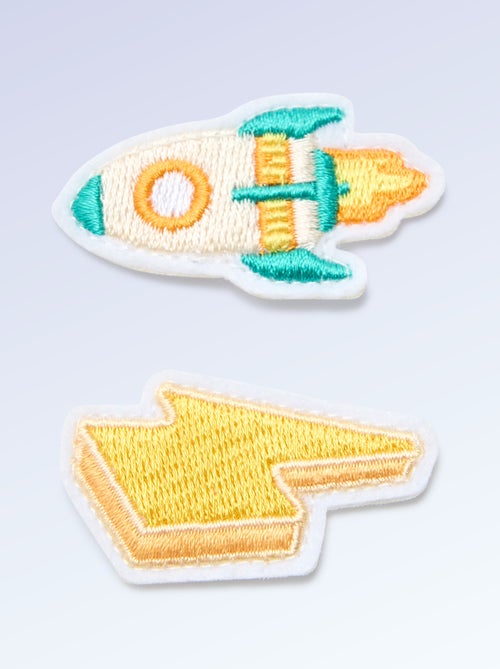 Pack de 2 patches de encaixe para personalizar os teus ténis 'Kitchoun' - Kiabi