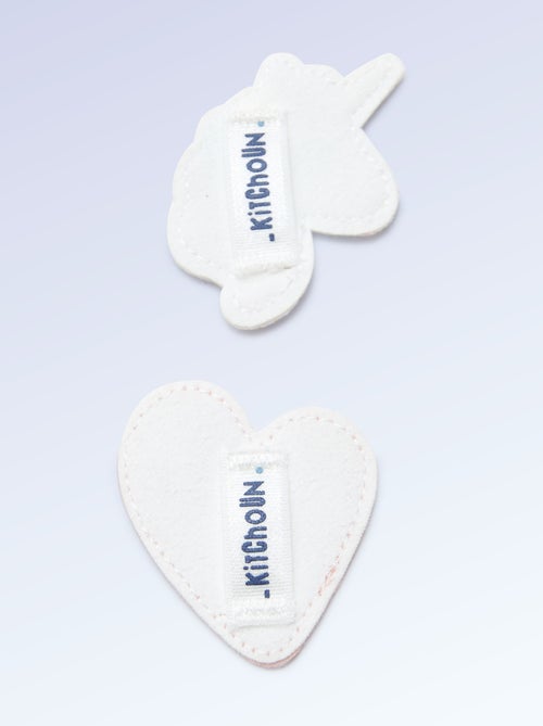 Pack de 2 patches de encaixe para personalizar os teus ténis "Kitchoun" - Kiabi