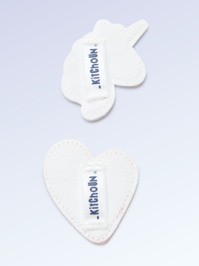Pack de 2 patches de encaixe para personalizar os teus ténis "Kitchoun" Laranja - Kiabi