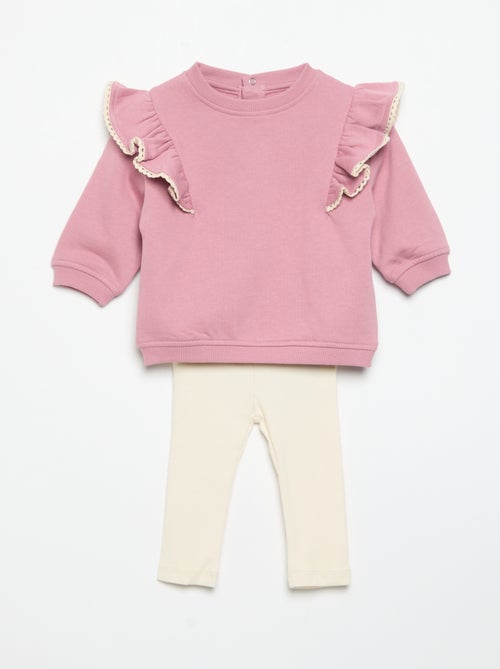 Pack de 2 peças: sweatshirt + legging - Kiabi