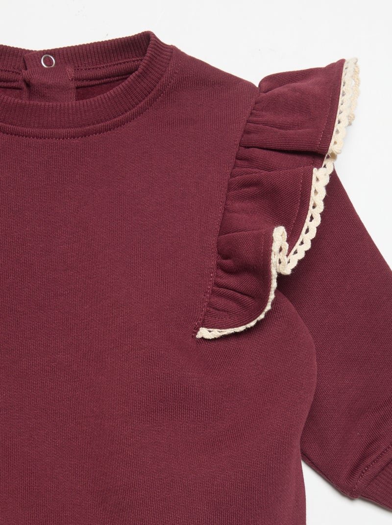 Pack de 2 peças: sweatshirt + legging Violeta - Kiabi