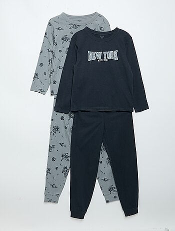 Pack de 2 pijamas compridos de jersey