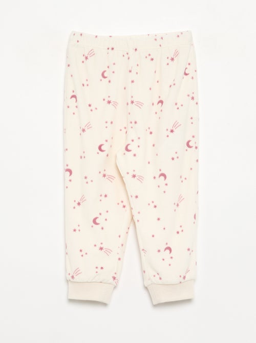 Pack de 2 pijamas de 2 peças em polar estampado - Kiabi