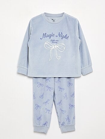 Pack de 2 pijamas de 2 peças em polar estampado