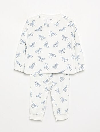 Pack de 2 pijamas de 2 peças em polar estampado