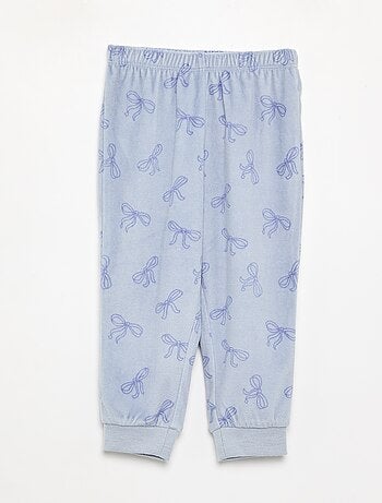Pack de 2 pijamas de 2 peças em polar estampado