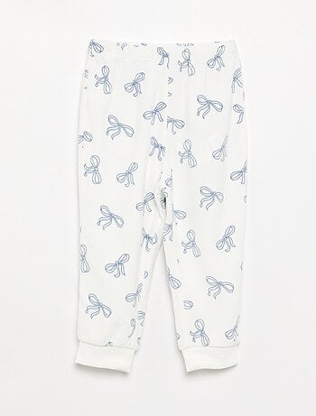 Pack de 2 pijamas de 2 peças em polar estampado