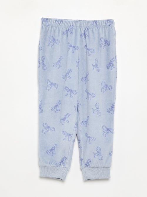 Pack de 2 pijamas de 2 peças em polar estampado - Kiabi