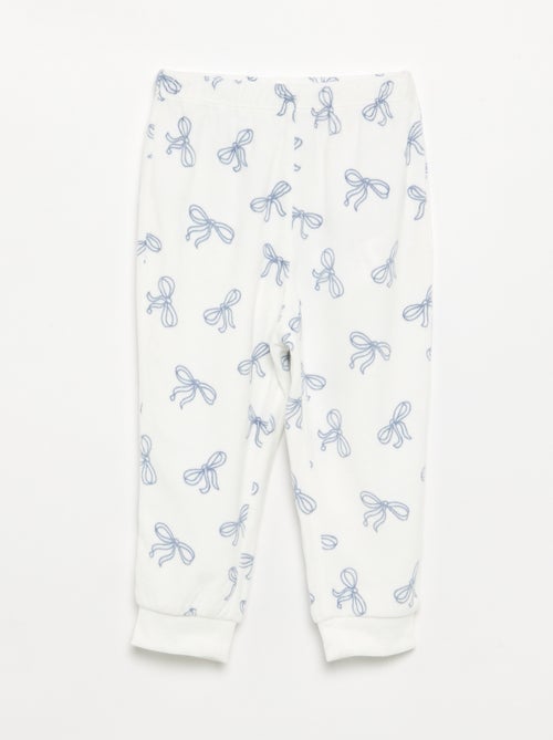 Pack de 2 pijamas de 2 peças em polar estampado - Kiabi
