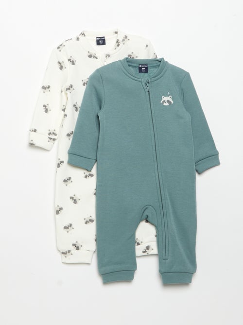 Pack de 2 pijamas de polar - Kiabi Pack de 2 pijamas de polar - Kiabi