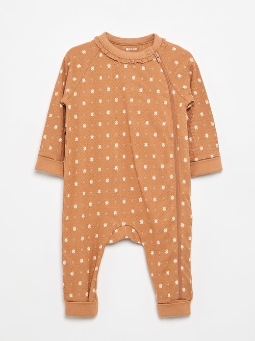 Pack de 2 pijamas em malha pointelle grossa - Kiabi