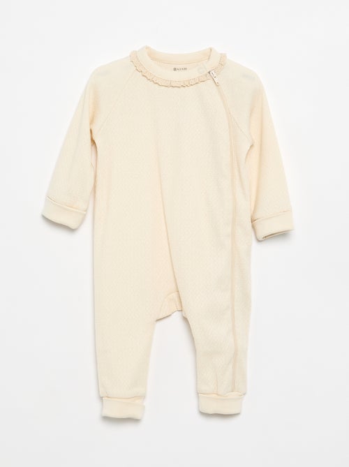 Pack de 2 pijamas em malha pointelle grossa - Kiabi
