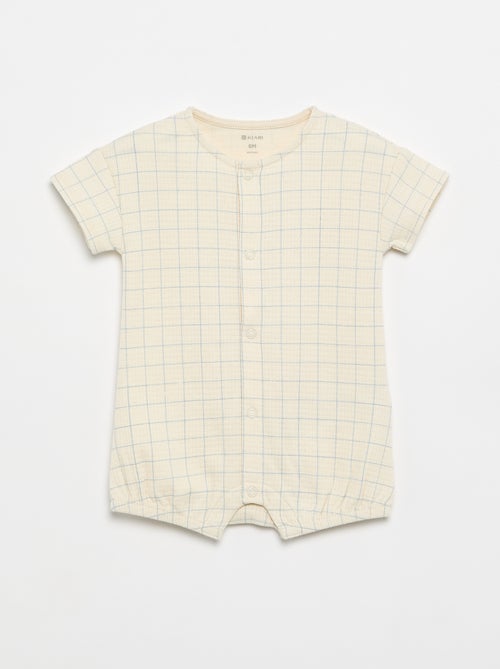Pack de 2 pijamas leves abotoados - Kiabi