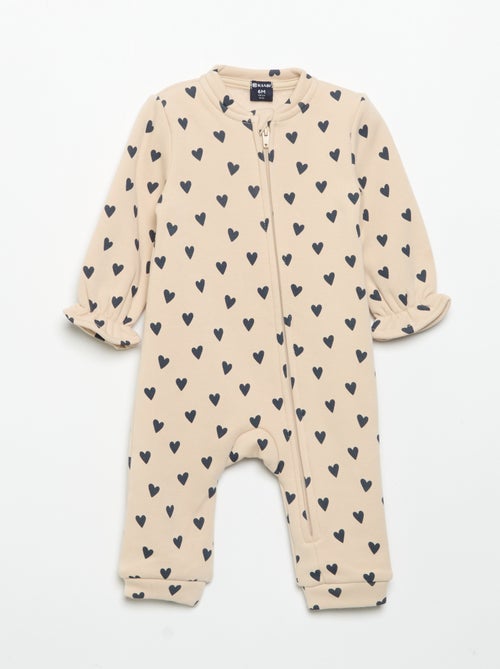 Pack de 2 pijamas-macacão de polar - Kiabi Pack de 2 pijamas-macacão de polar - Kiabi