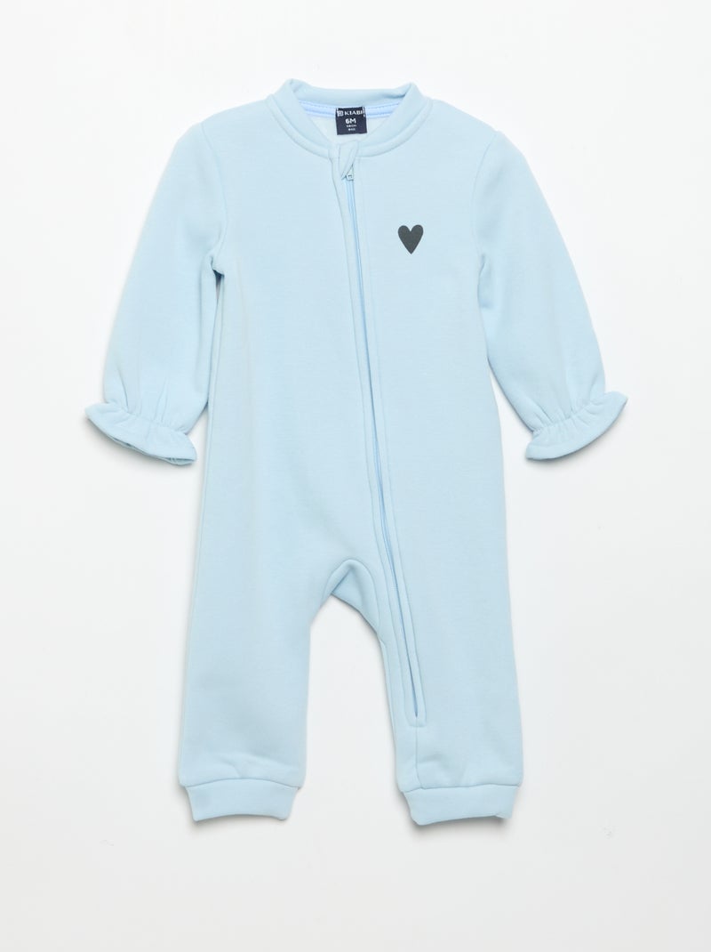 Pack de 2 pijamas-macacão de polar Bege - Kiabi