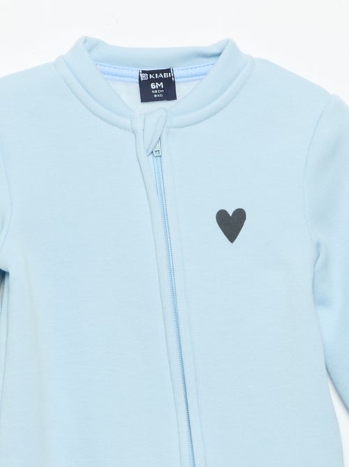 Pack de 2 pijamas-macacão de polar - Kiabi Pack de 2 pijamas-macacão de polar - Kiabi