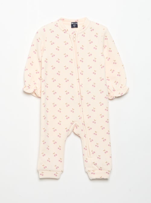 Pack de 2 pijamas-macacão de polar - Kiabi Pack de 2 pijamas-macacão de polar - Kiabi
