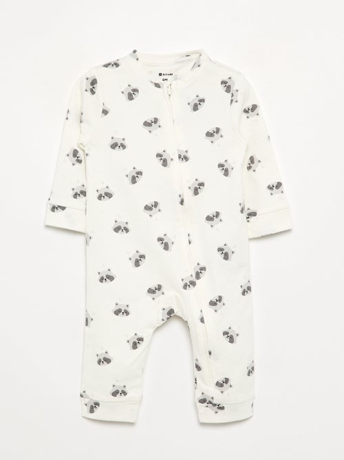 Pack de 2 pijamas tipo macacão em algodão - Kiabi Pack de 2 pijamas tipo macacão em algodão - Kiabi