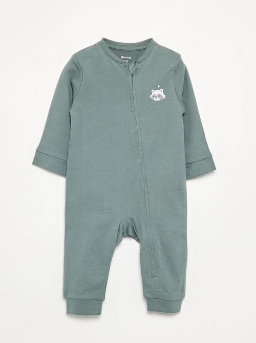 Pack de 2 pijamas tipo macacão em algodão - Kiabi Pack de 2 pijamas tipo macacão em algodão - Kiabi