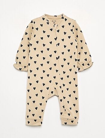 Pack de 2 pijamas tipo macacão em algodão