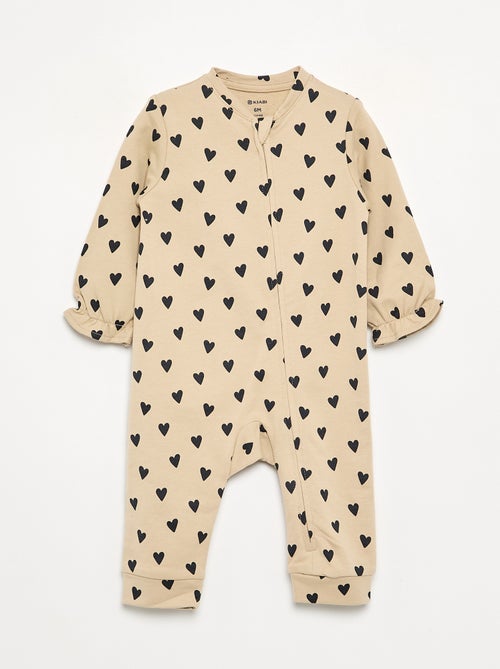 Pack de 2 pijamas tipo macacão em algodão - Kiabi Pack de 2 pijamas tipo macacão em algodão - Kiabi