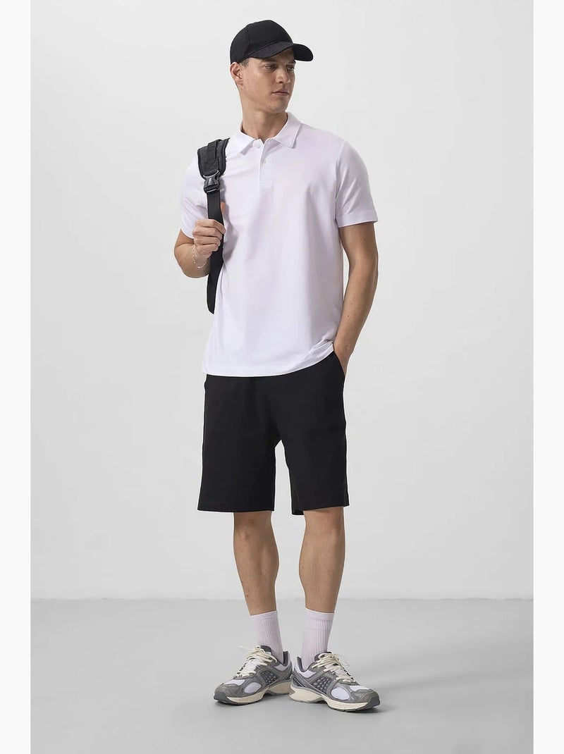 Pack de 2 polos algodão elastano tommy Preto Branco - Kiabi