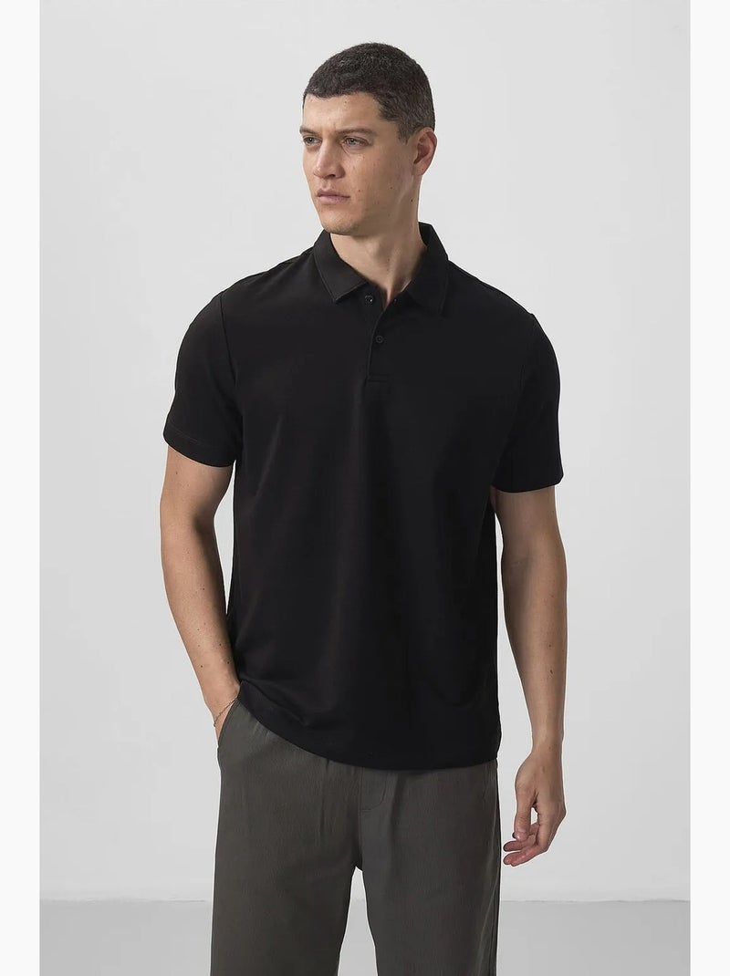 Pack de 2 polos algodão elastano tommy Preto Branco - Kiabi