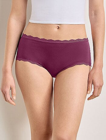Pack de 2 shorties com acabamento em renda