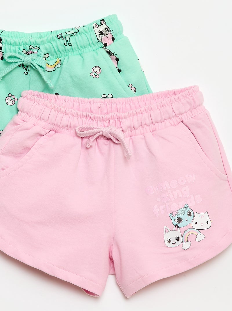 Pack de 2 shorts 'Gabby e a Casa Mágica' Verde - Kiabi