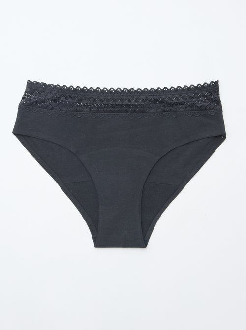 Pack de 2 shortys menstruais fluxo leve - Kiabi