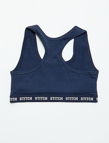 Pack de 2 soutiens de desporto 'Stitch'