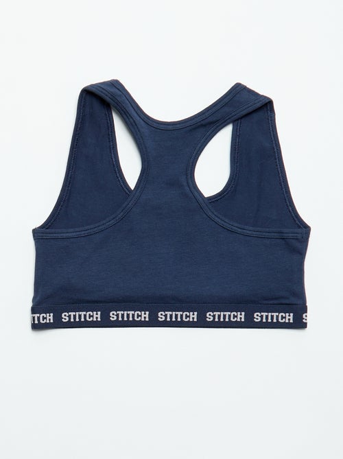 Pack de 2 soutiens de desporto 'Stitch' - Kiabi