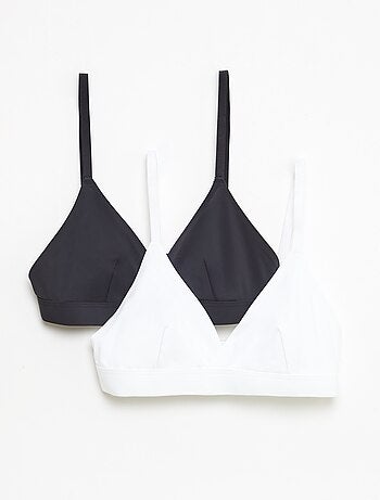 Pack de 2 soutiens-gorge triângulo em microfibra