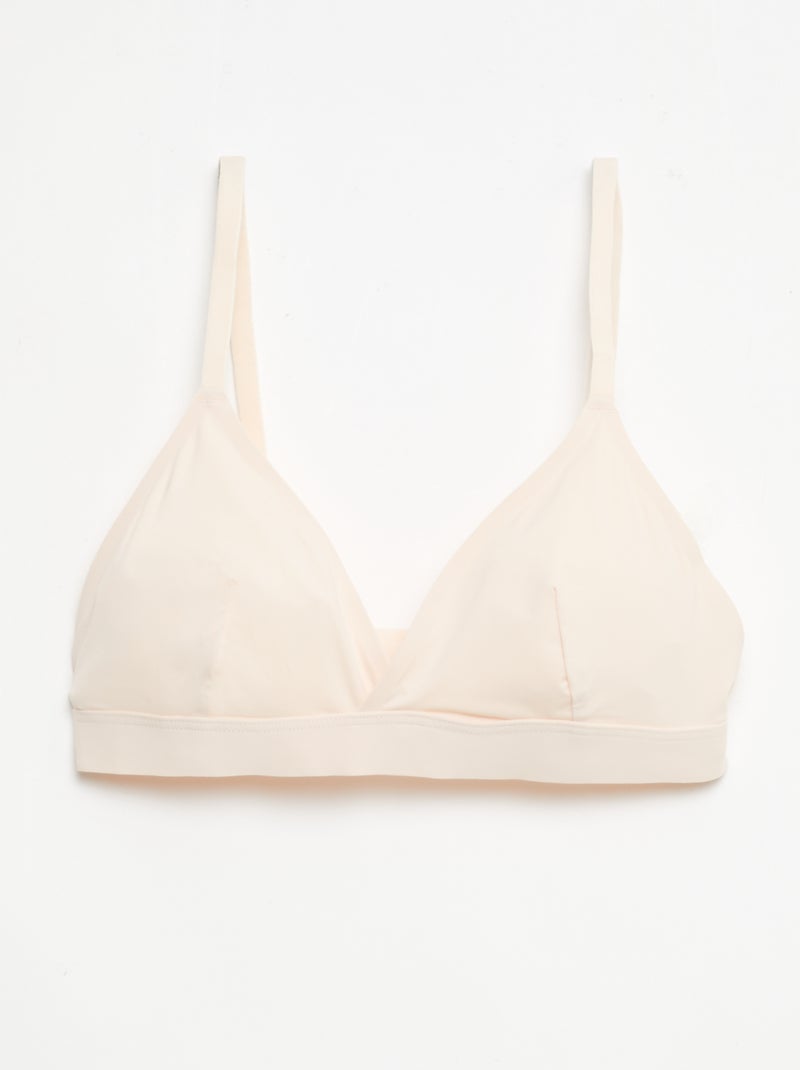 Pack de 2 soutiens-gorge triângulo em microfibra Branco - Kiabi