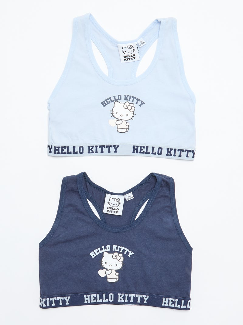 Pack de 2 soutiens "Hello Kitty" Azul - Kiabi