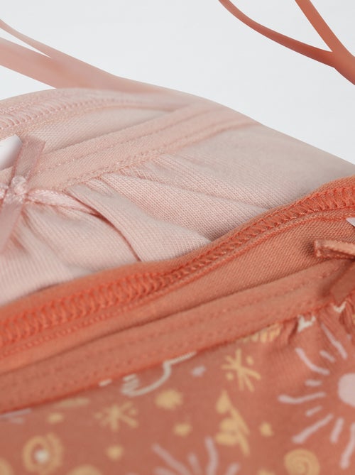 Pack de 2 soutiens sem bojo de algodão liso - Kiabi