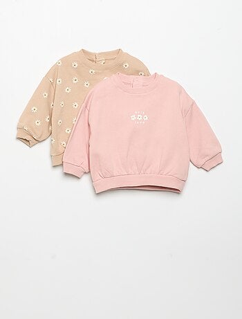 Pack de 2 sweat-shirts estampados