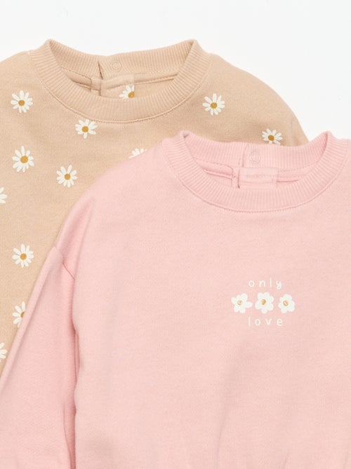 Pack de 2 sweat-shirts estampados - Kiabi Pack de 2 sweat-shirts estampados - Kiabi