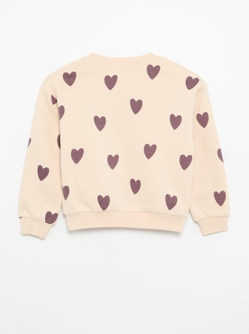 Pack de 2 sweats: 1 liso e 1 estampado all over - Kiabi