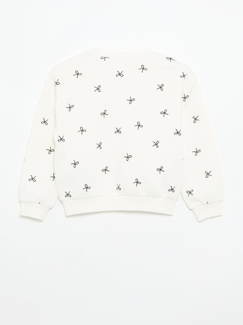Pack de 2 sweats: 1 liso e 1 estampado all over - Kiabi