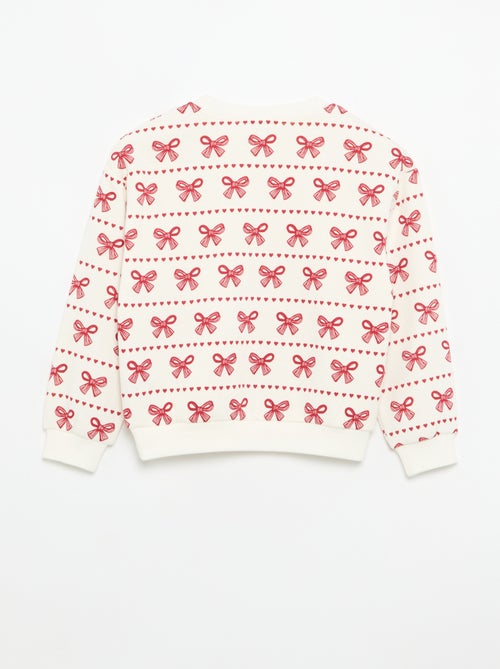 Pack de 2 sweats: 1 liso e 1 estampado all over - Kiabi