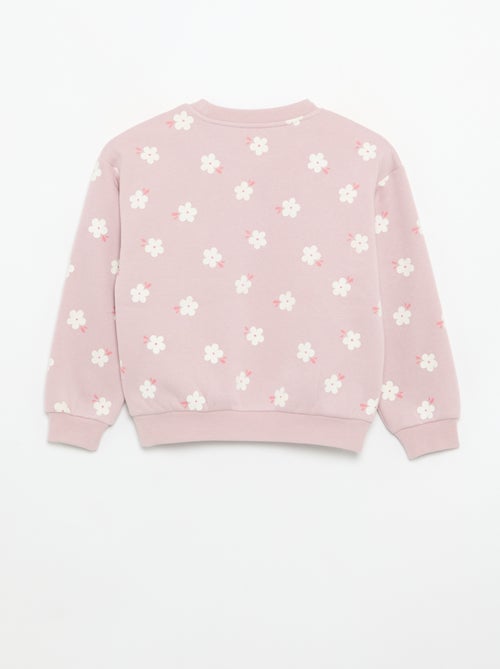 Pack de 2 sweats: 1 liso e 1 estampado all over - Kiabi