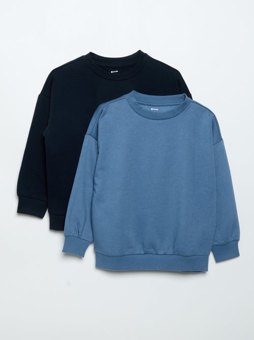 Pack de 2 sweats lisos - Kiabi Pack de 2 sweats lisos - Kiabi