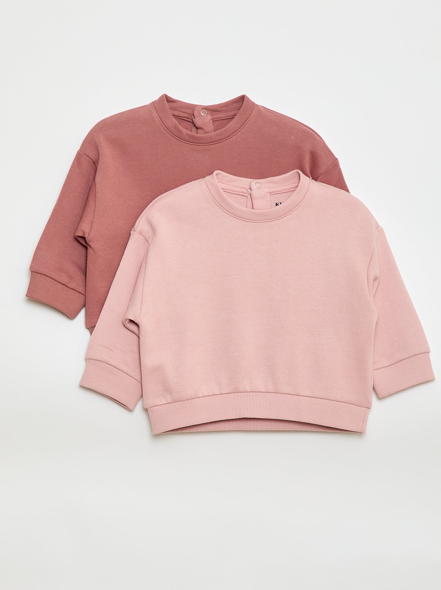 Pack de 2 sweatshirts em french terry
