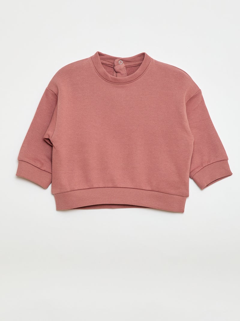 Pack de 2 sweatshirts em french terry Rosa - Kiabi