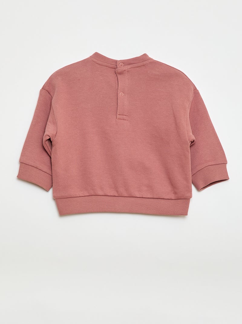 Pack de 2 sweatshirts em french terry Rosa - Kiabi