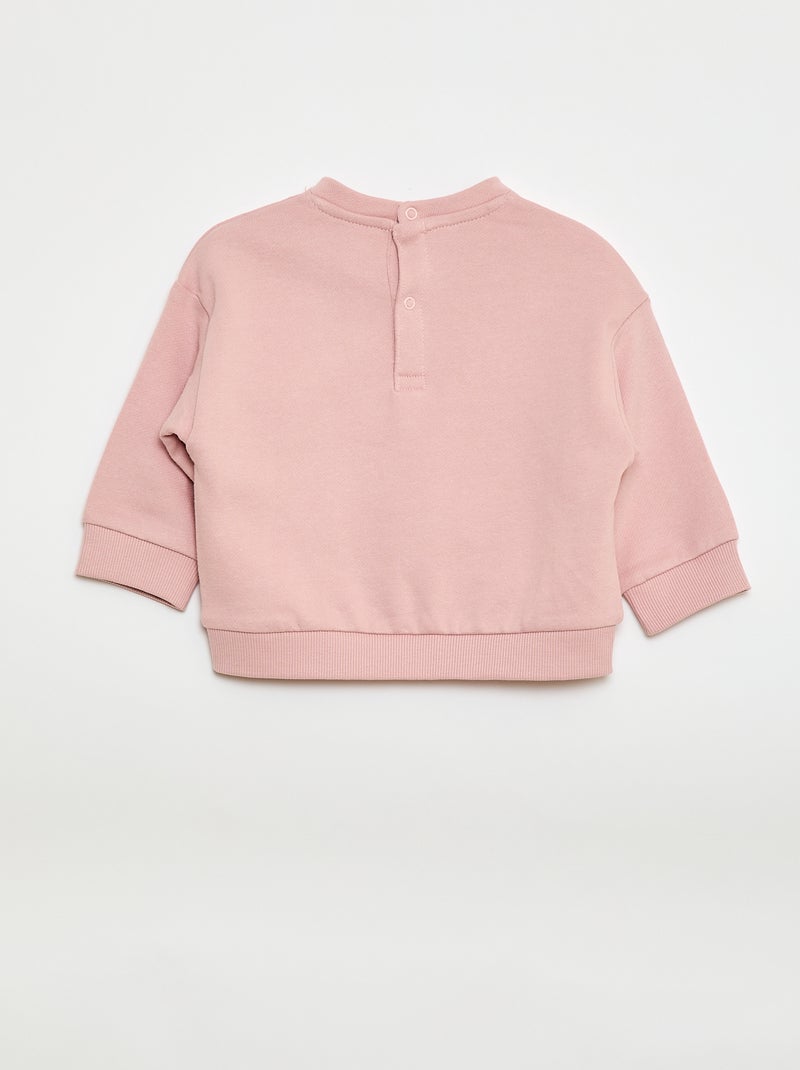 Pack de 2 sweatshirts em french terry Rosa - Kiabi