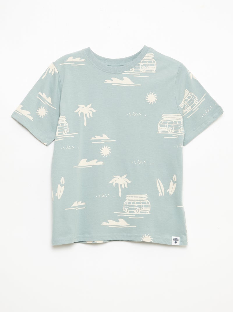 Pack de 2 t-shirts Azul - Kiabi